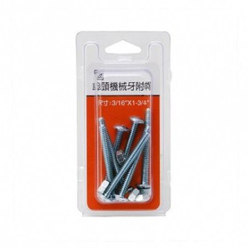 338傘頭機械牙附帽3/16x1-3/4"