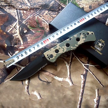 440C高硬度戶外刀具戰術裝備小刀折疊鋒利隨防身軍工