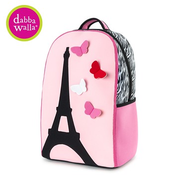 【Dabbawalla】美國瓦拉包-小學生雙肩護脊書包 - 蝶舞艾菲爾