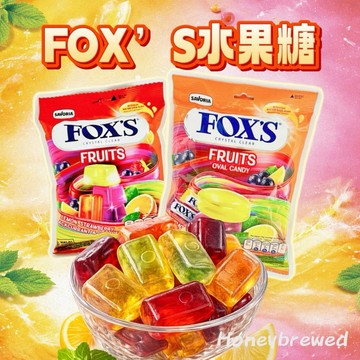 蜂釀🍯 【水晶糖✨】FOX'S 綜合水果風味糖 薄荷糖 水果糖 FOX糖 檸檬 蘋果 綜合蔬果 薄荷味 糖果 印尼