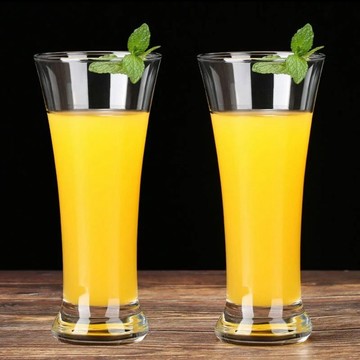 🔶台灣發貨🔶果汁杯高顏值啤酒杯子高級感網紅可樂冷飲杯家用玻璃水杯女牛奶杯