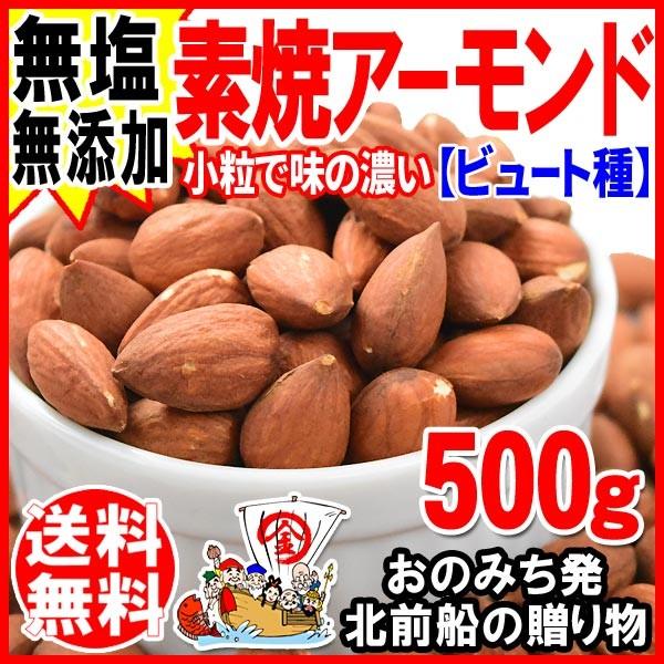 アーモンド ナッツ 無添加 素焼き アーモンド(ビュート種) 500g×1袋 メール便限定 (わけあり 訳あり) 送料無料 セール