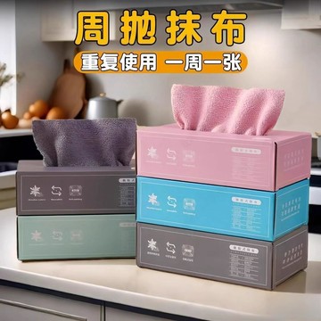 【可打統編】廚房懶人專用洗碗抹布吸水強力去油汙 乾濕兩用不易掉屑家務清潔布 替代傳統百潔布好沖洗 JRWW