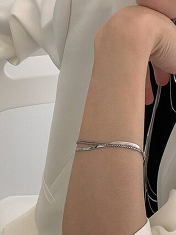 Square Silver Bracelet