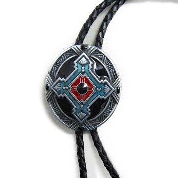 【米蘭精品】Bolo tie波洛領帶-冷琺琅工藝西部風格圖騰美式領帶男配件74gx5