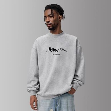 美式重磅衛衣420g衛衣寬松打底男女同款長袖上衣印花春秋新款