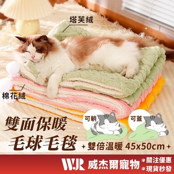 【威杰爾】雙面保暖毛毯 寵物毛毯 貓窩 狗窩 貓咪睡墊 狗狗睡墊 寵物毯子 寵物被子 寵物保暖 塔芙絨 毛毯【G133】