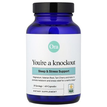Ora, You're a Knockout，睡眠和壓力支援，60 粒膠囊