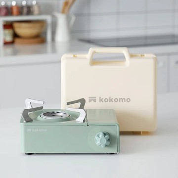 kokomo 3.0kW大火力便攜美型卡式爐(附手提保護外殼) KM-205【抹茶綠】