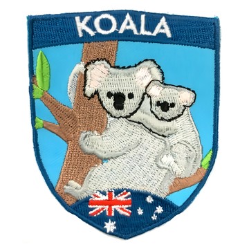 A-ONE 澳洲 無尾熊 地標造型刺繡 彩色  1個