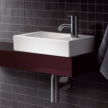 【麗室衛浴】出清德國 KERAMAG ICON系列 124736 小臉盆 38*28CM 右龍頭