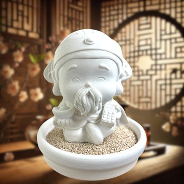 歡喜迎財神 五路財神之西路財神 小盤套組 珪藻擴香 擴香家飾