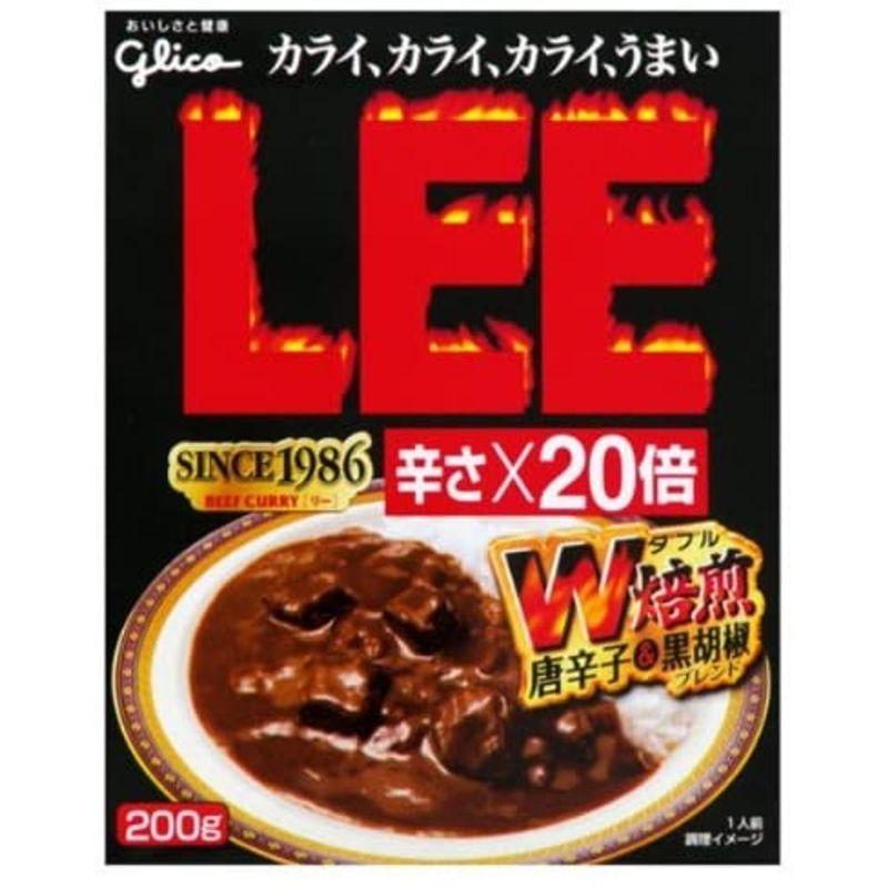 グリコ ビーフカレーLEE 辛さ×20倍 200g×10食