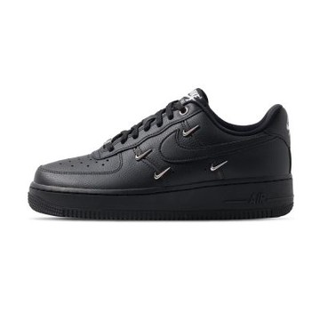 Nike WMNS Air Force 1 07 LX 女鞋 黑色 緩震 低筒 小金勾 休閒鞋 HQ1180-001