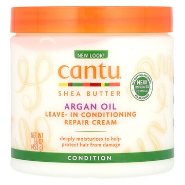 Cantu, 摩洛哥堅果油，免洗調理修復霜，16 盎司（453 克）