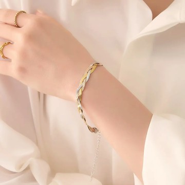 個性三色混編精美手鏈