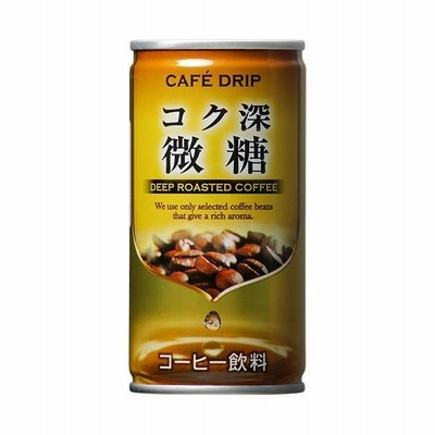 富永貿易 カフェドリップ コク深微糖 185g缶×30本入｜ 送料無料