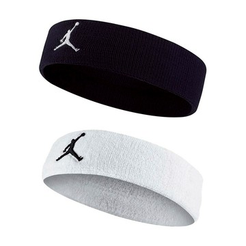 NIKE JORDAN DRI-FIT 單色頭帶 戶外 運動 止汗髮帶 飛人喬丹 簡約 排汗 乾爽 透氣 彈性 黑 白