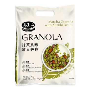 馬玉山抹茶風味紅豆穀脆