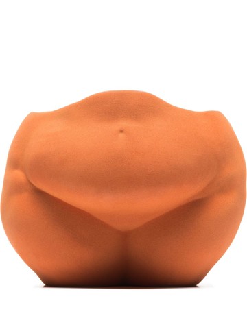 Anissa Kermiche - Popotelee curved vase - unisex - Clay - One Size - Orange