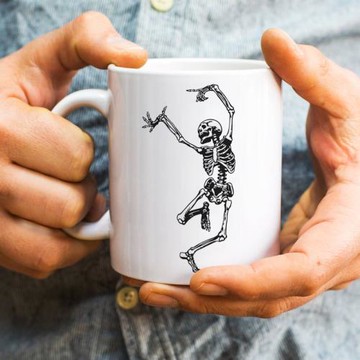 妖嬈的骷髏馬克杯ins咖啡杯情侶陶瓷創意水杯辦公室家用男生禮物