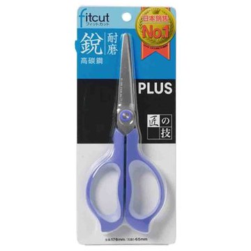 【PLUS 普樂士】SC-165S剪刀 藍 / 個