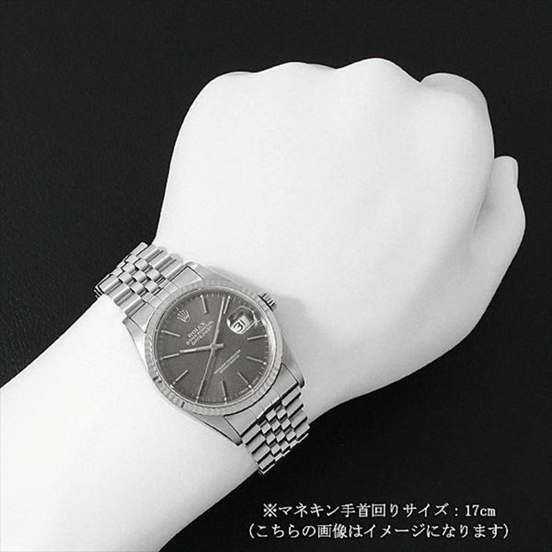 ロレックス デイトジャスト 16234 グレー/バー S番 中古 メンズ 腕時計 ...