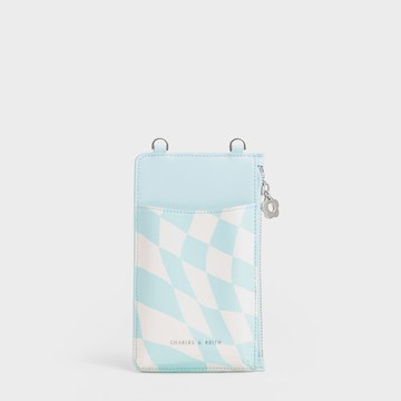 Minka 金屬鍊格紋票卡夾