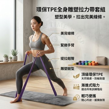 【🔥台灣出貨】環保TPE阻力帶 瑜珈彈力帶 蜜桃臀翹臀圈 健身拉力帶 居家重訓 伸展輔助帶 多功能彈力圈 運動配件