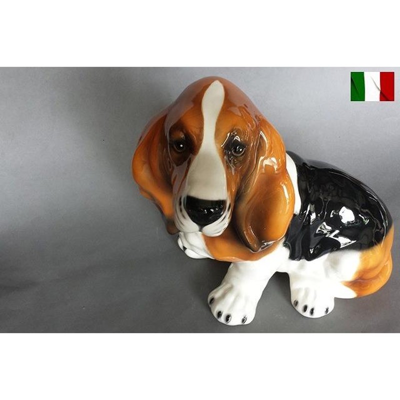 バセット 置物 イタリア 陶器 italy-dog-56 | LINEブランドカタログ