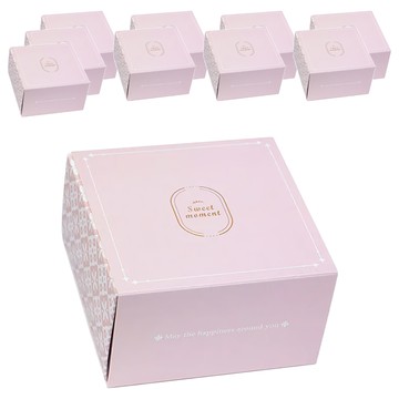 博美包裝 抽屜型t18磚屬於你-粉 (10入) 桌面收納盒組 簡約風格 辦公室收納  1組