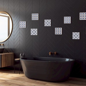 DIY珪藻土復古花磚組-復古映像(一盒12片)(不含石綿)