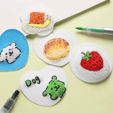 3D發泡畫紙 彩繪畫紙 木漿棉畫紙 肌理畫紙 發泡棉畫紙 發泡肌理畫 壓縮木漿棉 海綿塗鴉 美術材料