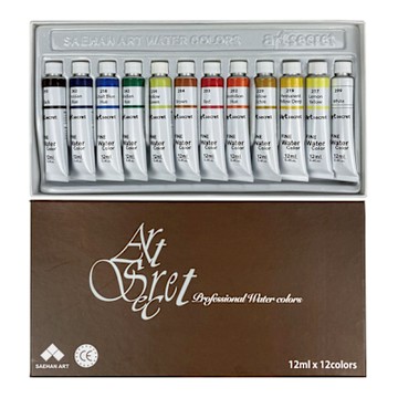 【Art Secret】藝術家 秘密 透明 水彩 12ml 12色 / 組 B021212B
