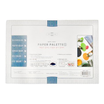 MIJELLO 美捷樂 專家用紙調色盤 MPP-3087 256x175mm 30張入  1包  無間格