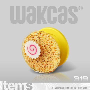 【Wakcas】磁吸日式杯麵造型手機支架 iPhone 蘋果 安卓 手機支架 伸縮支架 造型手機支架 磁吸支架 背貼支架