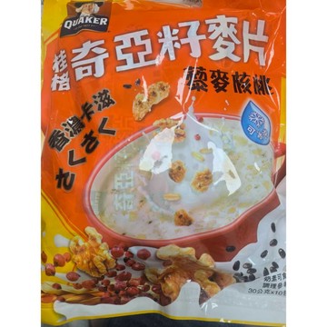 桂格 奇亞籽麥片(30g*10包)/全天然五麥黑芝麻糊300g克 (30g*10包)