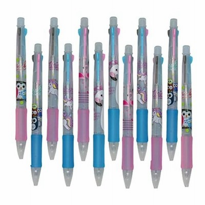 Maydahui 3色 ボールペン 油性 12本セット 0 5mm 多色 おしゃれ かわいい フラミンゴ フクロウ ユニコーン 動物 多機能 通販 Lineポイント最大get Lineショッピング