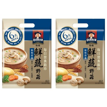 QUAKER 桂格 每日營養穀珍鮮蔬野菇  25g  10包  2袋