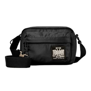 TORY BURCH - 尼龍刺繡相機包 (黑色)