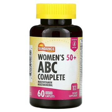 Sundance Vitamins, 50 歲以上女性 ABC 多面多維生素多礦物質，60 片包衣囊片