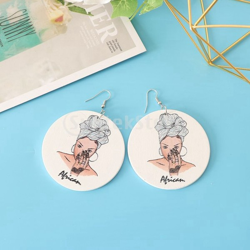 梨花のための自然なアフリカの木製イヤリングパーソナライズファッションジュエリーaccs 通販 Lineポイント最大0 5 Get Lineショッピング