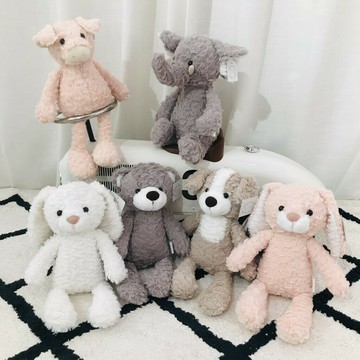 ins娃娃可愛泰迪熊絨毛 卡通小白兔玩偶娃娃 大象公仔 狗狗布娃娃 陪睡安撫玩偶 少女心抱枕 生日禮物女生