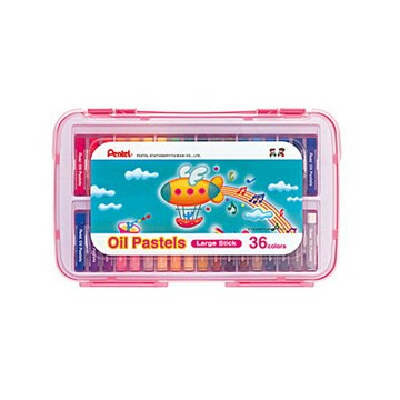 【文具通】Pentel ぺんてる 飛龍 GHTP-36P 特大 粉蠟筆 PP盒 粉蠟筆 36色 紅盒 A1120209【APP滿額下單4%點數(單一帳號最高1000點)】7/31止