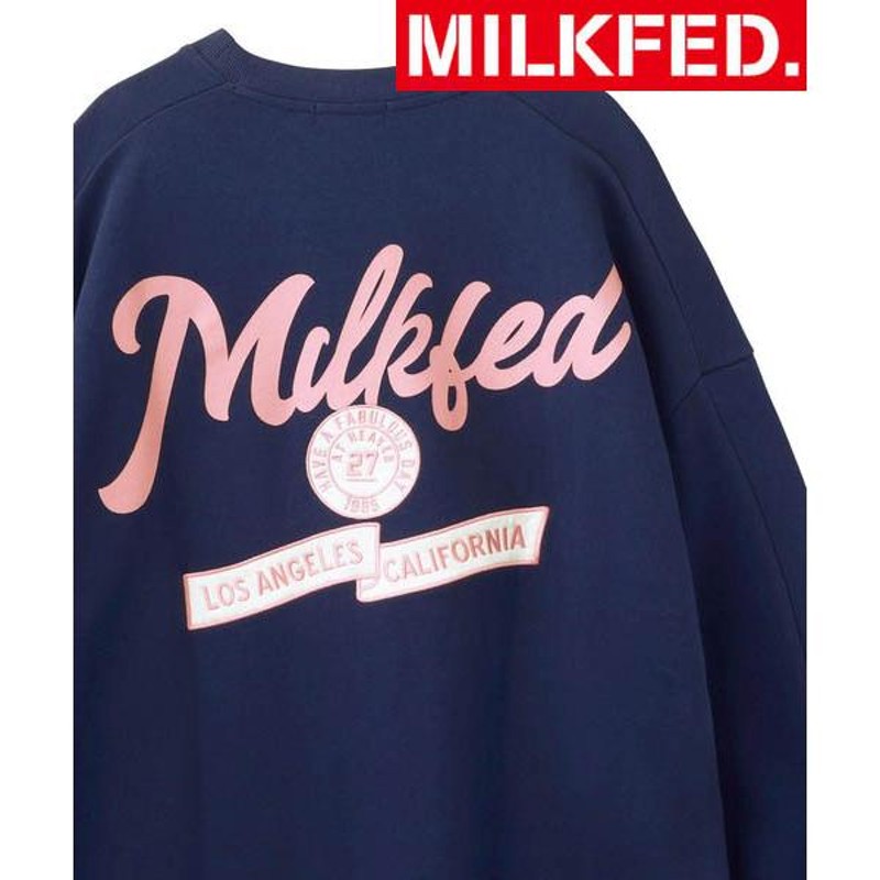 スウェット スエット ミルクフェド MILKFED BACK LOGO BIG SWEAT TOP