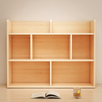 免運/快速出貨 實木書架桌面置物收納架學生臥室簡易桌上書架辦公室櫃子儲物櫃