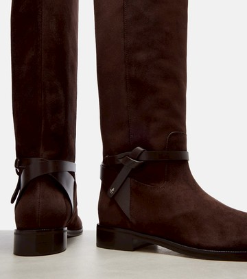 Jimmy Choo Lawton knotted suede knee-high boots