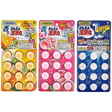 小林製藥 排水管香氛除垢清潔錠(12入) 柑橘／水蜜桃／ 無香味『STYLISH MONITOR』D037010