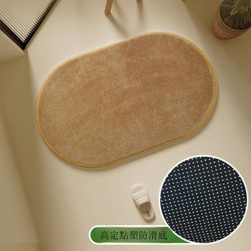 跨境腳墊浴室吸水仿羊絨地墊地毯衛生間門口防滑腳墊子廁所門墊批[][DD190109]