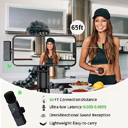 Mumsmile ???? $?.?? Wireless Lavalier Microphone for iPhone iPad, 2.4GHz Plug-Play Lapel Mic with Clips, Wireless Microphone for Vlogging, Live Stre